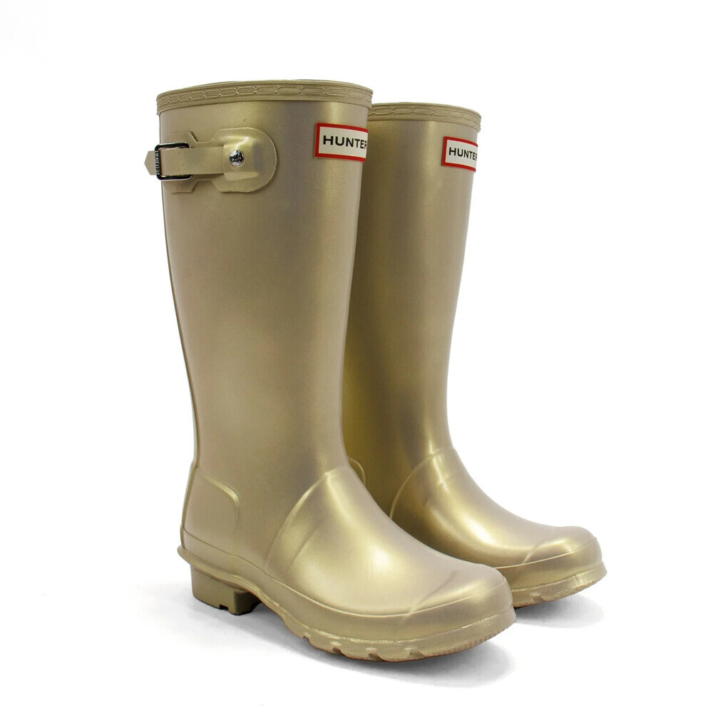 Hunter Nebula Wellington JFT6040NEB-PGL Kids 4 Gold Waterproof Rain Boot JOBB114